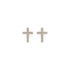 Blessed | Rose Gold Vermeil | CZ Diamond Cross Earrings